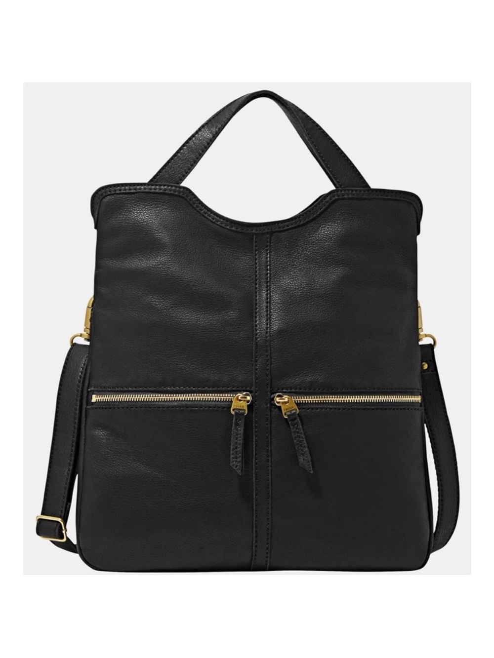 Fossil Erin Foldover Leather Tote